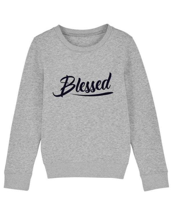 grau meliert kids blessed schwarz